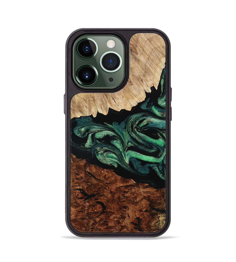 iPhone 13 Pro Wood Phone Case - Twila (Green, 801997)