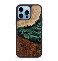 iPhone 14 Pro Max Wood Phone Case - Twila (Green, 801997)