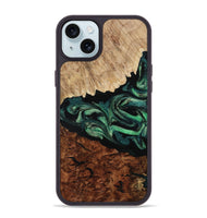 iPhone 15 Plus Wood Phone Case - Twila (Green, 801997)