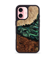 iPhone 16 Wood Phone Case - Twila (Green, 801997)