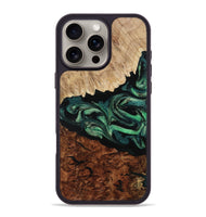 iPhone 16 Pro Max Wood Phone Case - Twila (Green, 801997)