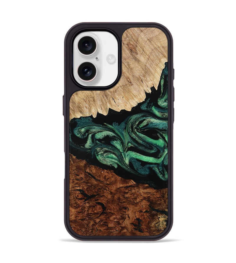 iPhone 17 Wood Phone Case - Twila (Green, 801997)
