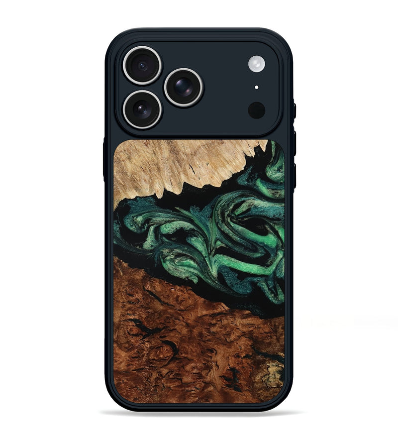 iPhone 17 Pro Max Wood Phone Case - Twila (Green, 801997)