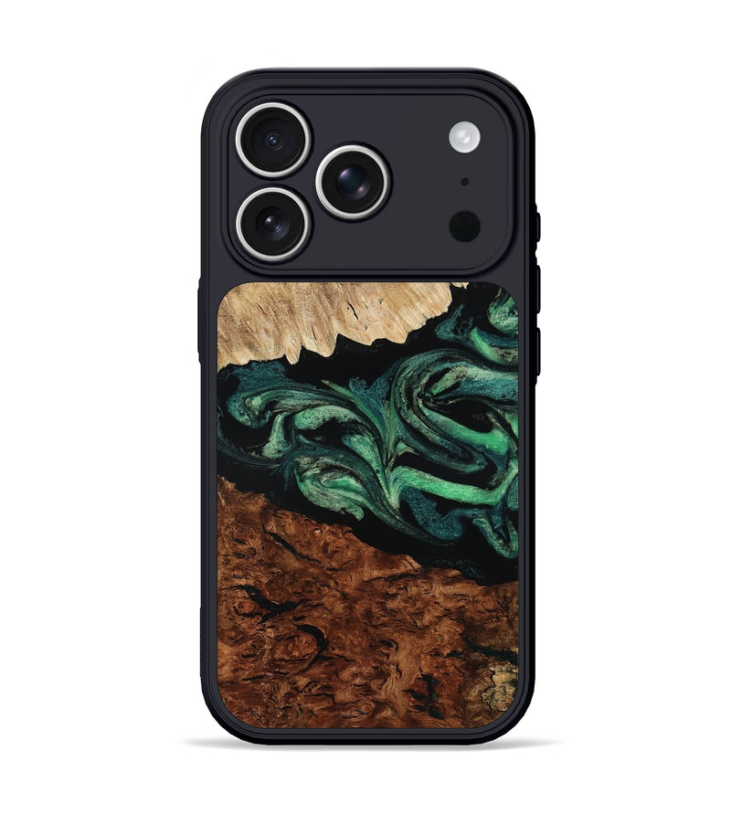 iPhone 17 Pro Wood Phone Case - Twila (Green, 801997)