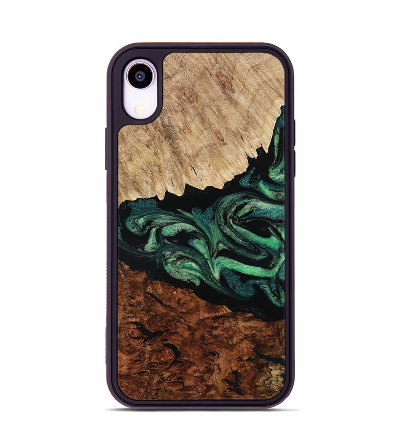 iPhone Xr Wood Phone Case - Twila (Green, 801997)