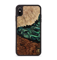 iPhone Xs Max Wood Phone Case - Twila (Green, 801997)