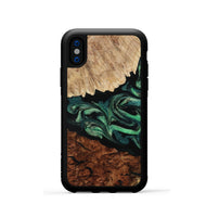 iPhone Xs Wood Phone Case - Twila (Green, 801997)