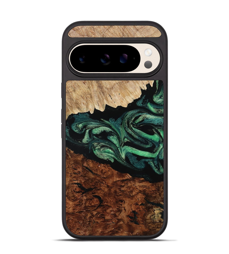 Pixel 10 Wood Phone Case - Twila (Green, 801997)