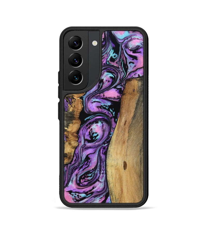 Galaxy S22 Wood Phone Case - Keily (Purple, 801998)