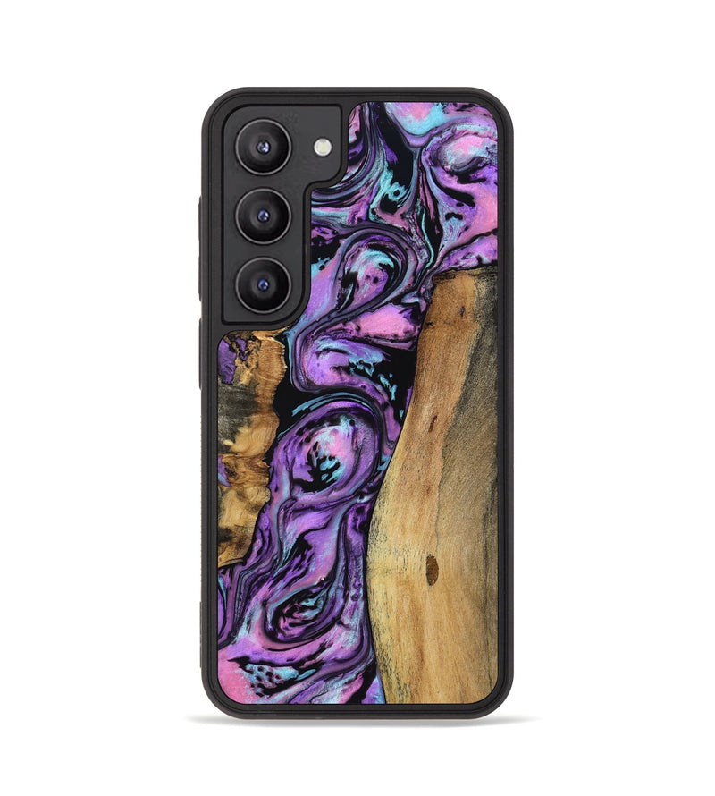 Galaxy S23 Wood Phone Case - Keily (Purple, 801998)