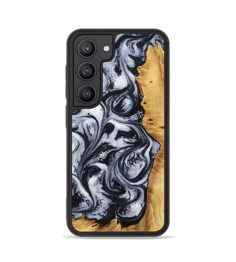 Galaxy S23 Wood Phone Case - Katlynn (Black & White, 801999)