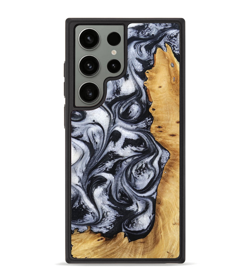 Galaxy S23 Ultra Wood Phone Case - Katlynn (Black & White, 801999)