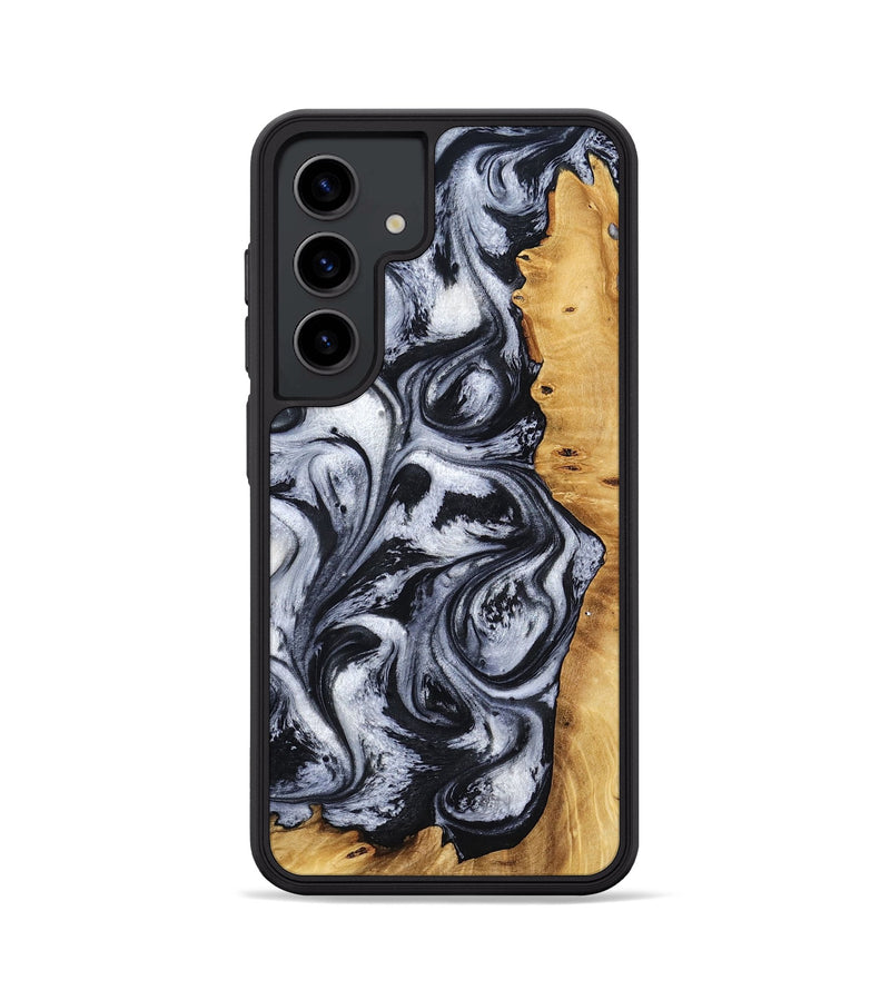 Galaxy S24 Wood Phone Case - Katlynn (Black & White, 801999)