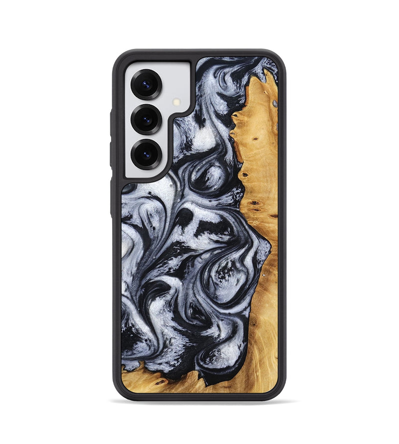 Galaxy S25 Wood Phone Case - Katlynn (Black & White, 801999)
