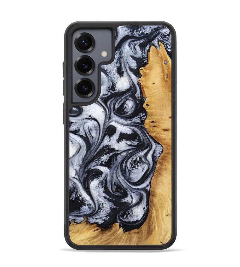 Galaxy S25 Plus Wood Phone Case - Katlynn (Black & White, 801999)