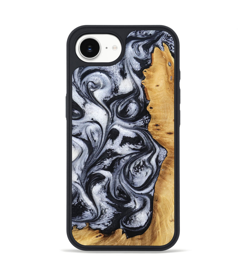 iPhone 16e Wood Phone Case - Katlynn (Black & White, 801999)