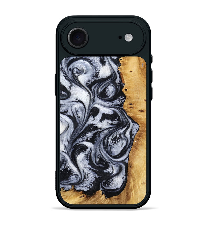 iPhone 17 Air Wood Phone Case - Katlynn (Black & White, 801999)