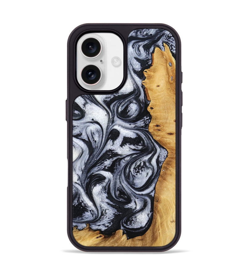 iPhone 17 Wood Phone Case - Katlynn (Black & White, 801999)