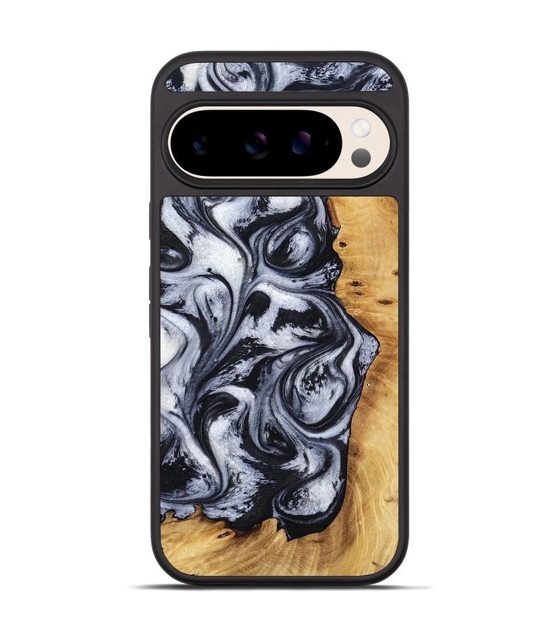 Pixel 10 Wood Phone Case - Katlynn (Black & White, 801999)
