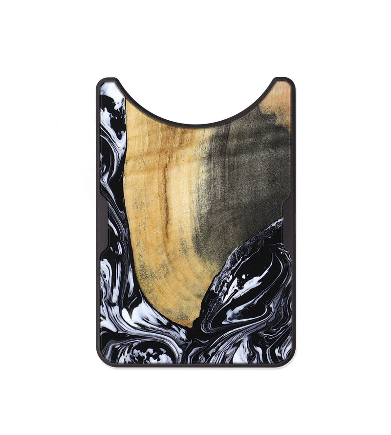 Alloy Wood Wallet - Curley (Black & White, 802000)