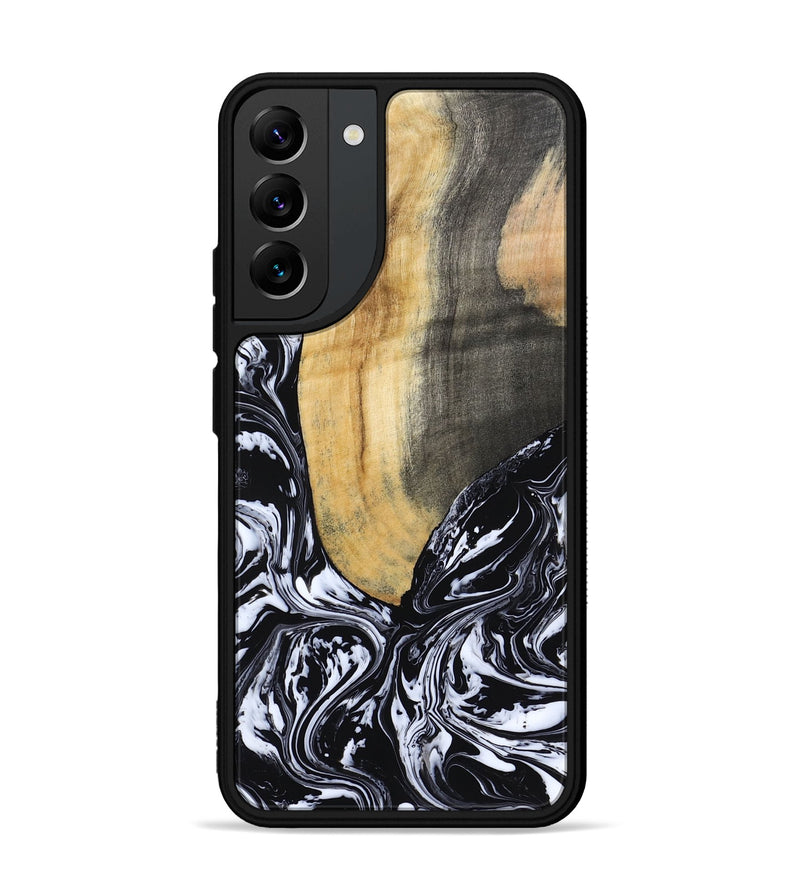 Galaxy S22 Plus Wood Phone Case - Curley (Black & White, 802000)