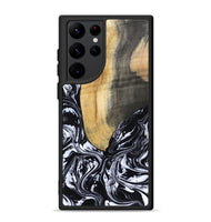 Galaxy S22 Ultra Wood Phone Case - Curley (Black & White, 802000)