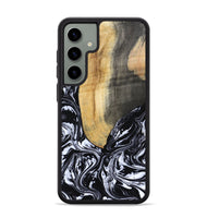 Galaxy S24 Plus Wood Phone Case - Curley (Black & White, 802000)