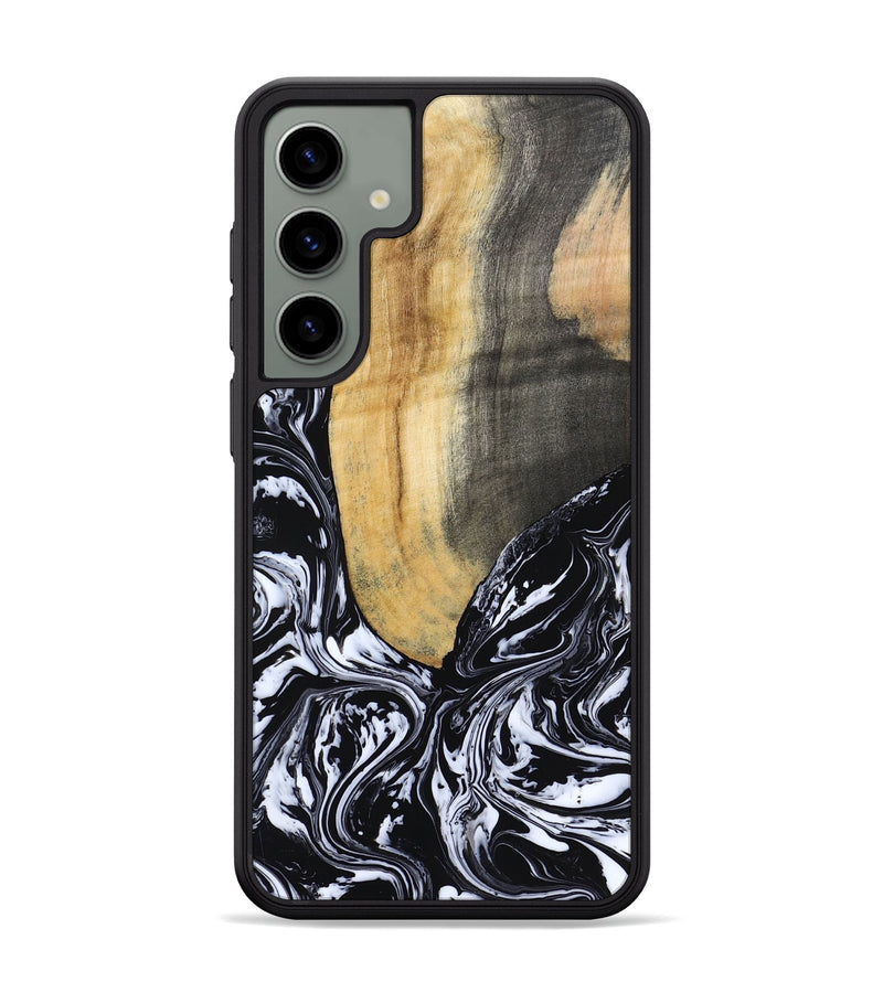 Galaxy S24 Plus Wood Phone Case - Curley (Black & White, 802000)