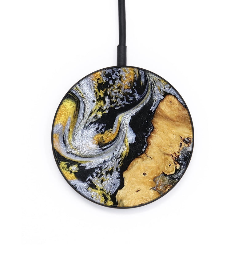Circle Wood Wireless Charger - Vincent (Black & White, 802001)