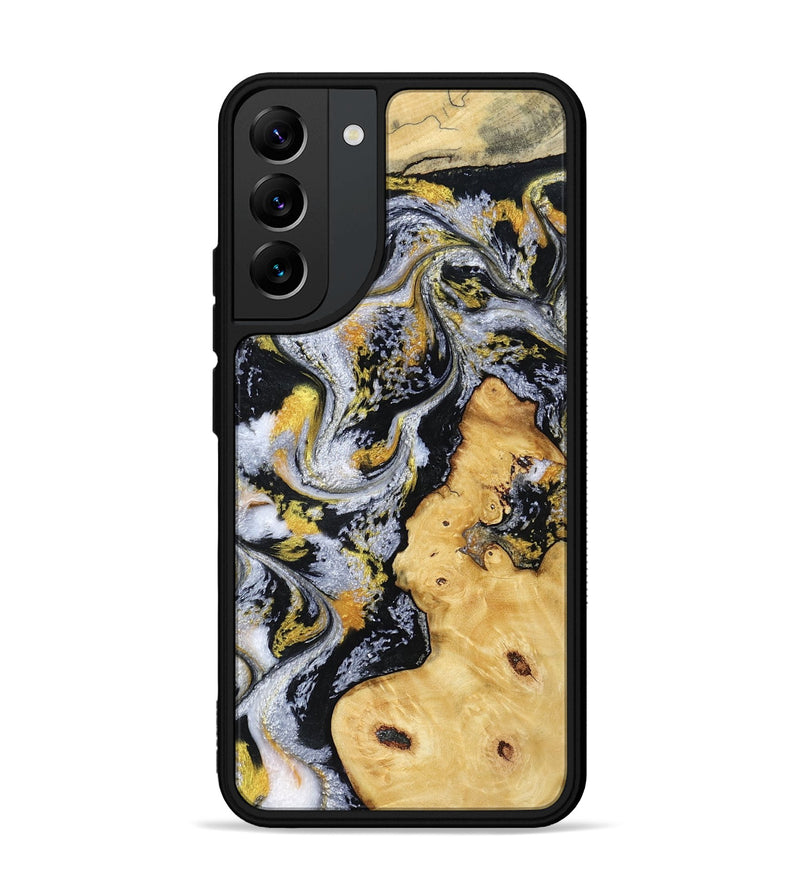 Galaxy S22 Plus Wood Phone Case - Vincent (Black & White, 802001)