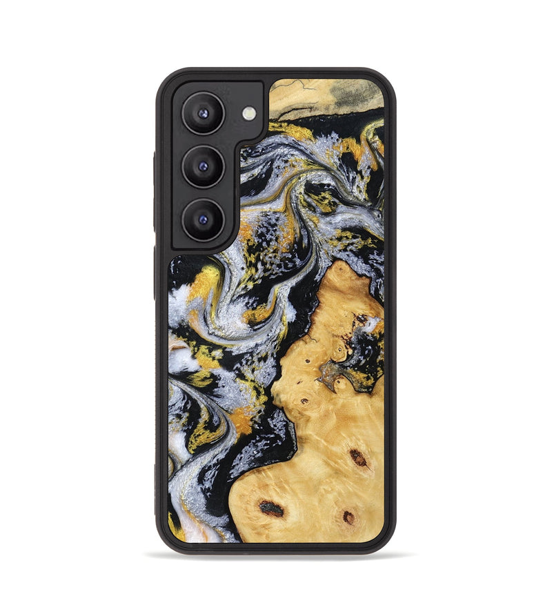 Galaxy S23 Wood Phone Case - Vincent (Black & White, 802001)