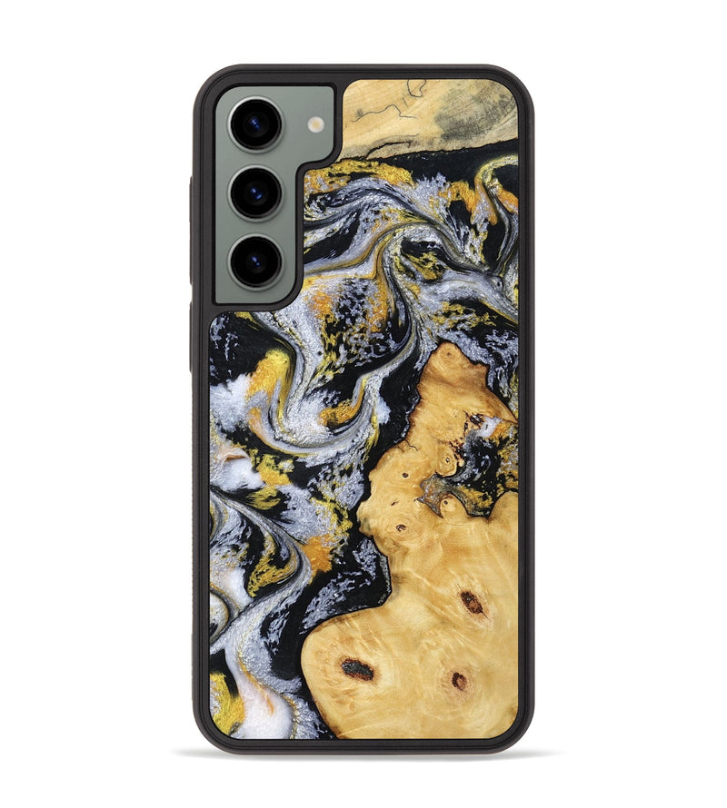 Galaxy S23 Plus Wood Phone Case - Vincent (Black & White, 802001)