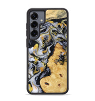 Galaxy S25 Plus Wood Phone Case - Vincent (Black & White, 802001)