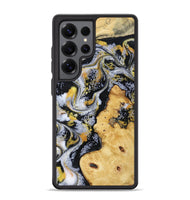 Galaxy S25 Ultra Wood Phone Case - Vincent (Black & White, 802001)