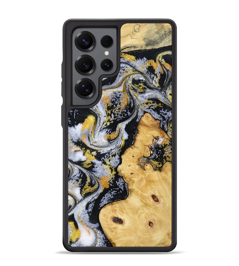 Galaxy S25 Ultra Wood Phone Case - Vincent (Black & White, 802001)