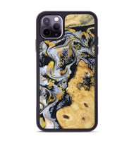 iPhone 11 Pro Max Wood Phone Case - Vincent (Black & White, 802001)