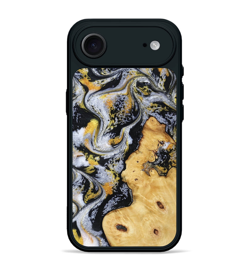 iPhone 17 Air Wood Phone Case - Vincent (Black & White, 802001)