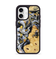 iPhone 17 Wood Phone Case - Vincent (Black & White, 802001)