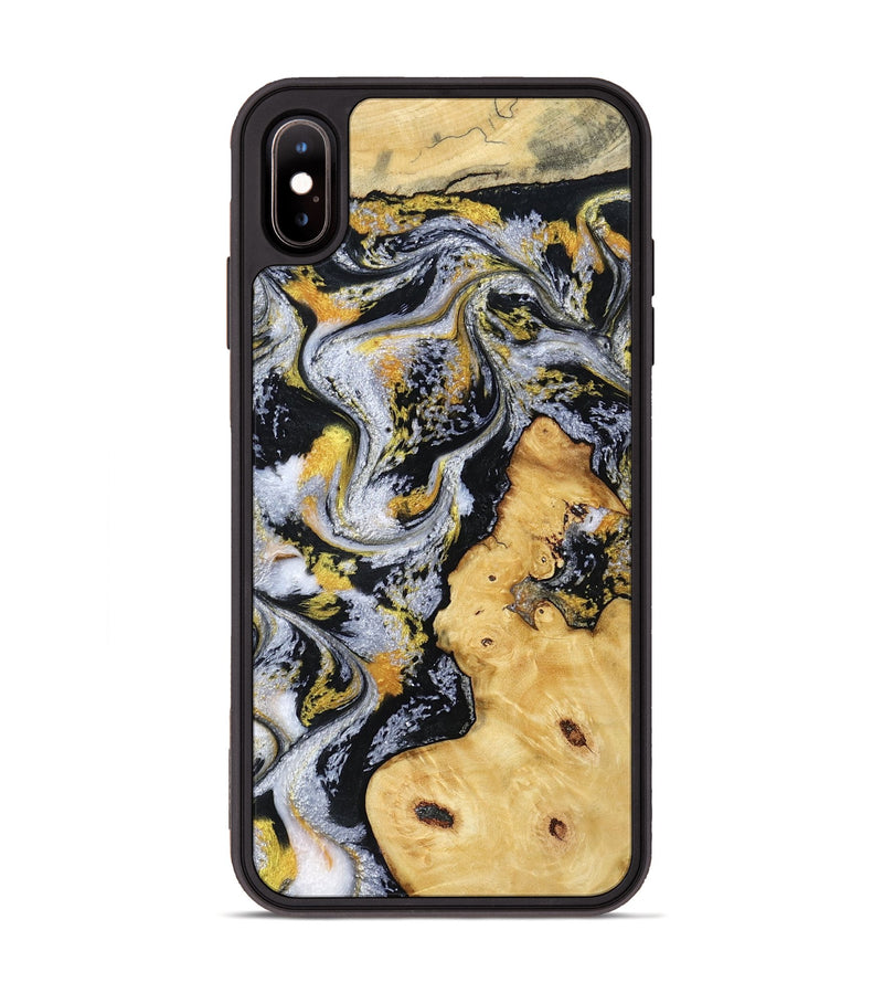 iPhone Xs Max Wood Phone Case - Vincent (Black & White, 802001)