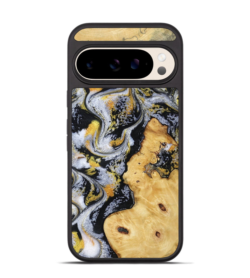 Pixel 10 Wood Phone Case - Vincent (Black & White, 802001)