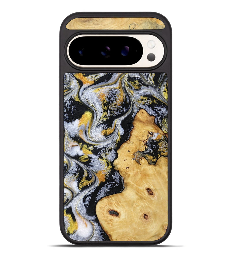 Pixel 10 Pro XL Wood Phone Case - Vincent (Black & White, 802001)