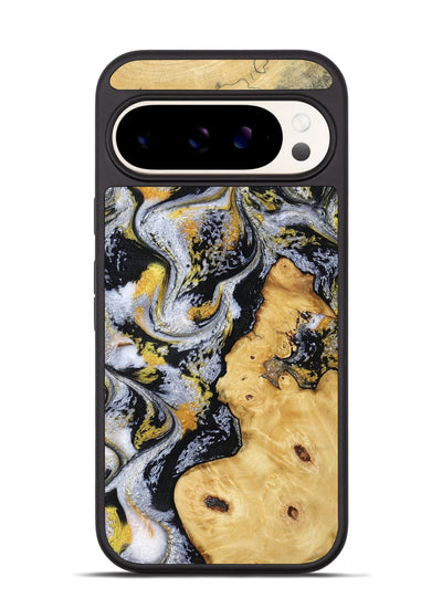 Pixel 9 Wood Phone Case - Vincent (Black & White, 802001)