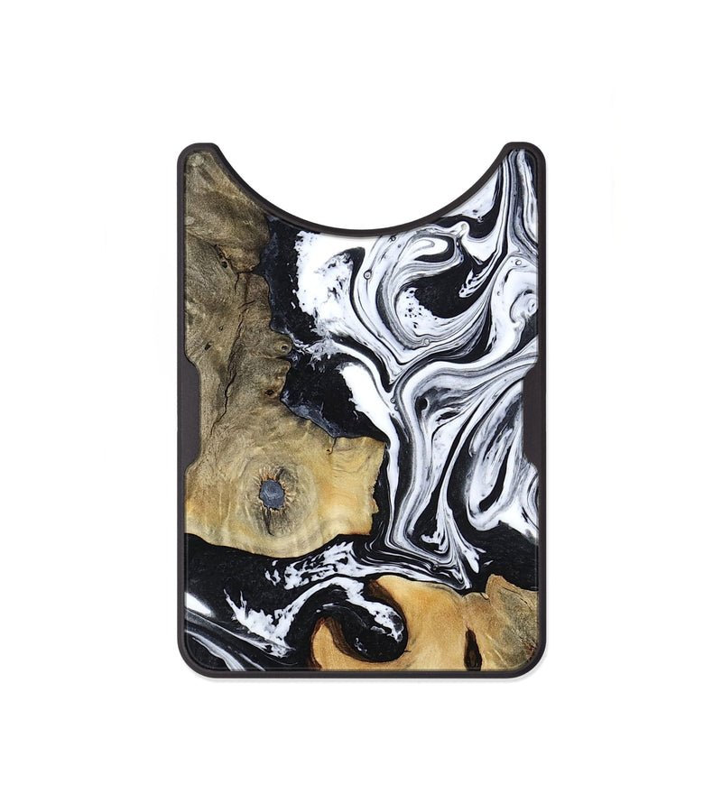 Alloy Wood Wallet - Keara (Black & White, 802002)