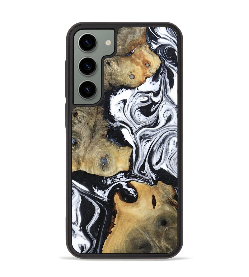 Galaxy S23 Plus Wood Phone Case - Keara (Black & White, 802002)