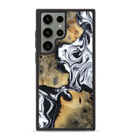 Galaxy S23 Ultra Wood Phone Case - Keara (Black & White, 802002)