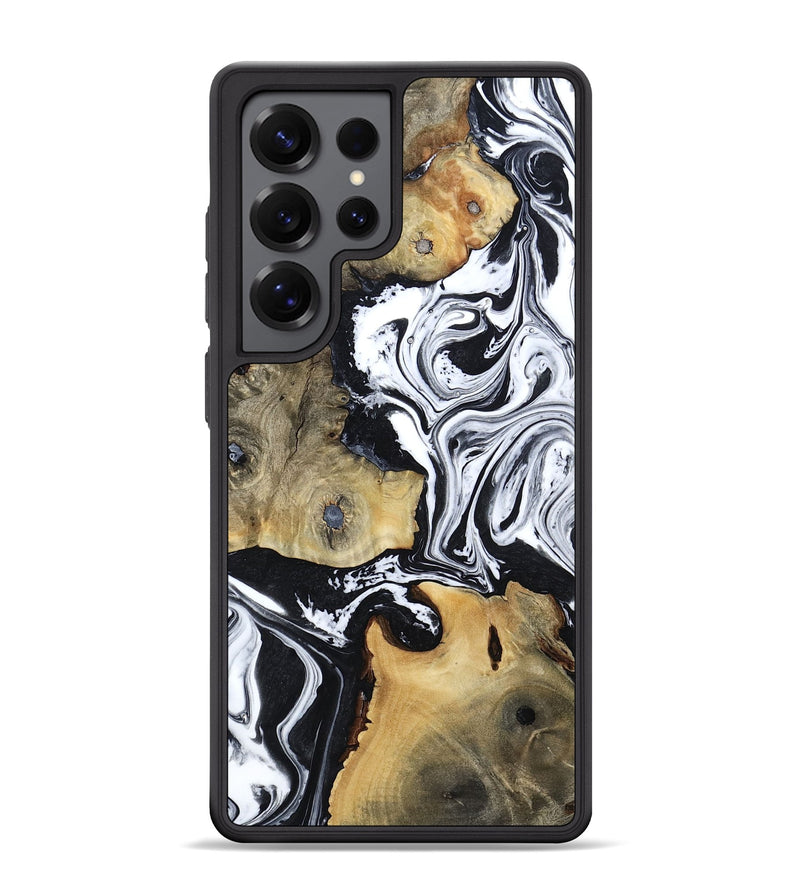 Galaxy S25 Ultra Wood Phone Case - Keara (Black & White, 802002)