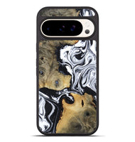 Pixel 9 Pro XL Wood Phone Case - Keara (Black & White, 802002)