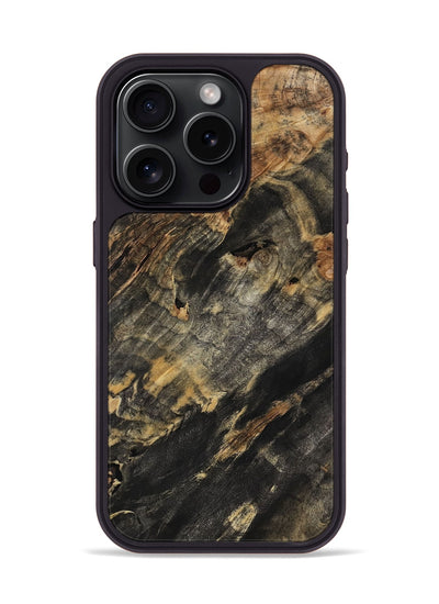 iPhone 15 Pro Wood Phone Case - Gianna (Wood Burl, 802022)