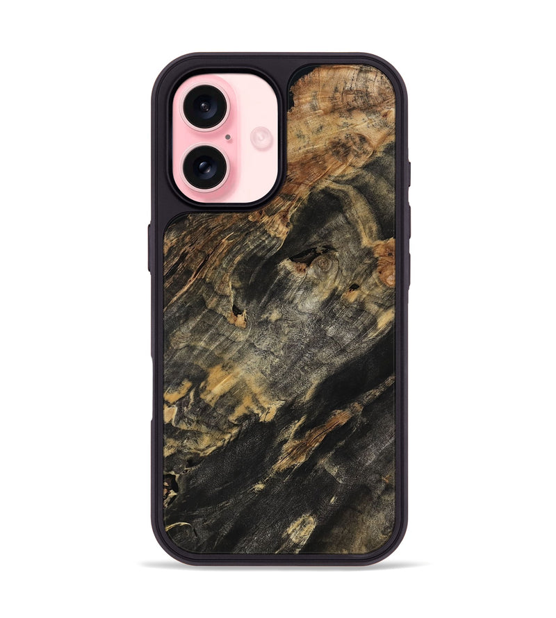 iPhone 16 Wood Phone Case - Gianna (Wood Burl, 802022)