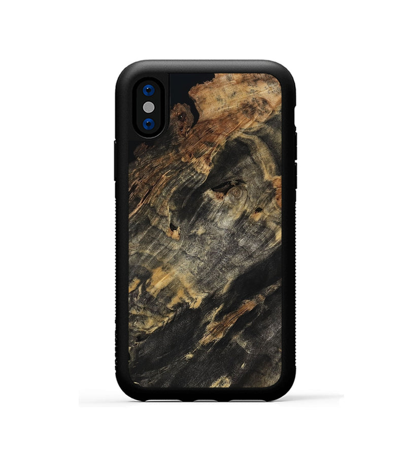 iPhone Xs Wood Phone Case - Gianna (Wood Burl, 802022)